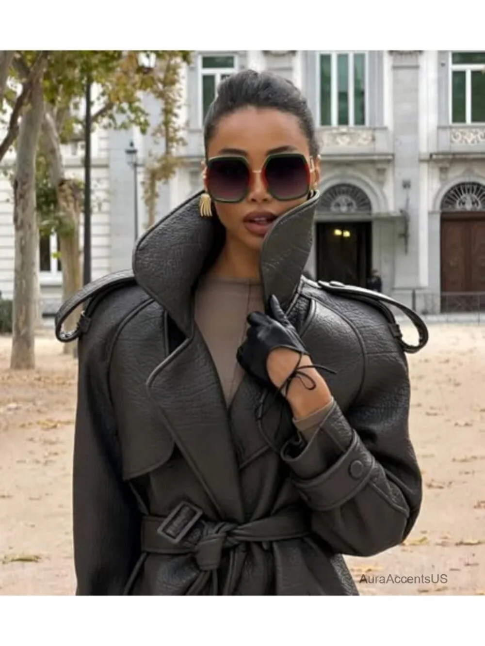 Oversized Hexagonal Sunglasses UV400 Protection Fashion Shades